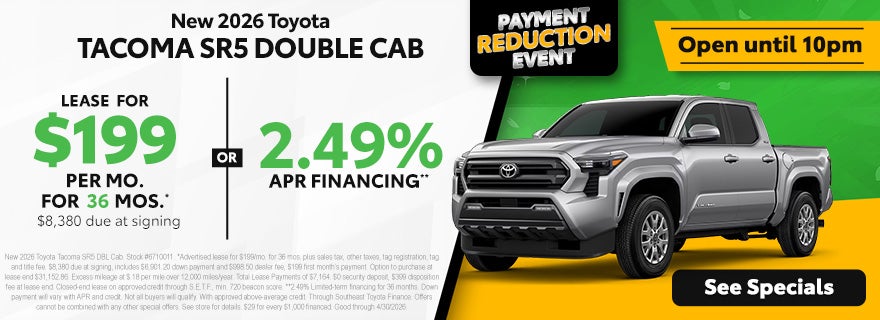 Toyota Tacoma discounts