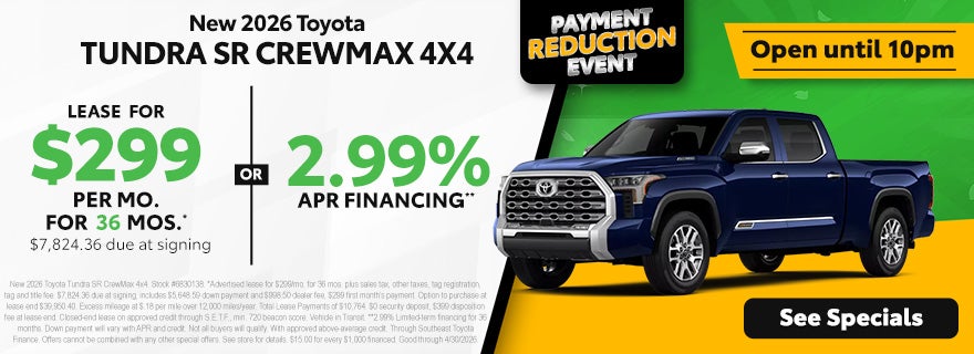 Toyota Tundra discounts