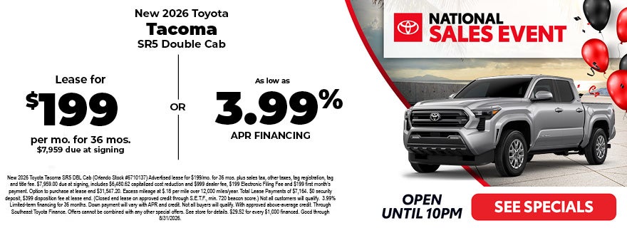 Toyota Tacoma sale
