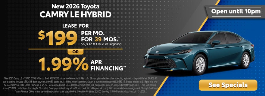 Toyota Camry in Central Florida 