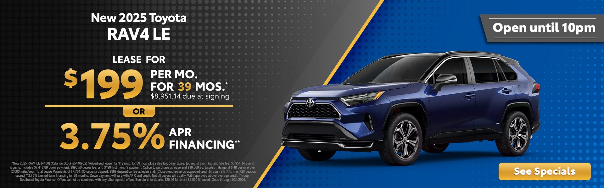 2025 Toyota RAV4 deals