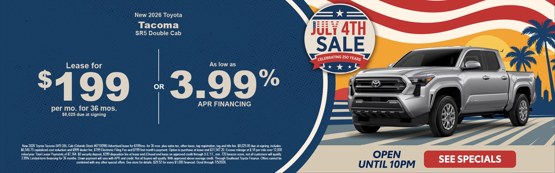 Orlando Toyota Tacoma deals