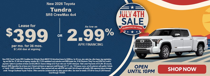 Toyota Tundra discounts Orlando