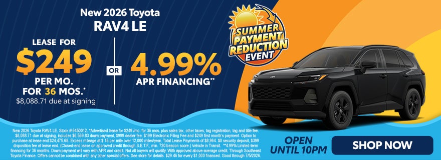 Toyota RAV4 specials in Orlando 