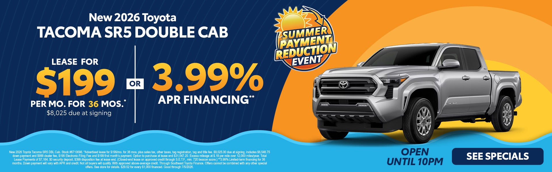 Toyota Tacoma specials in Orlando 