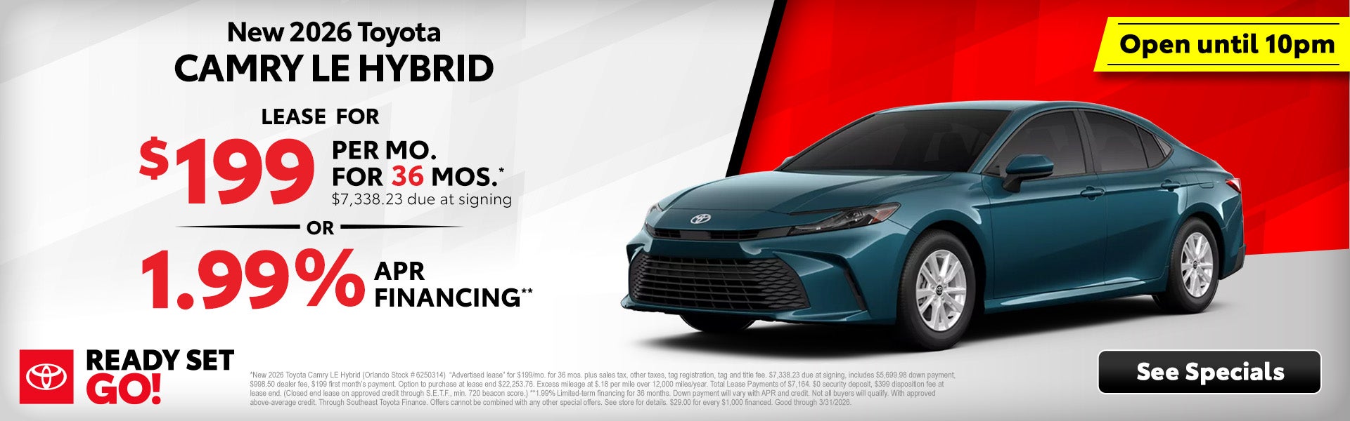 Toyota Camry discounts