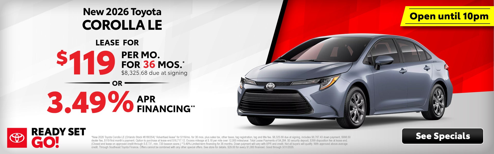 Toyota Corolla discounts