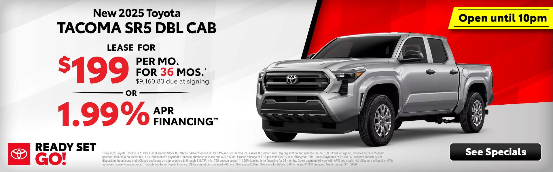 Toyota Tacoma discounts