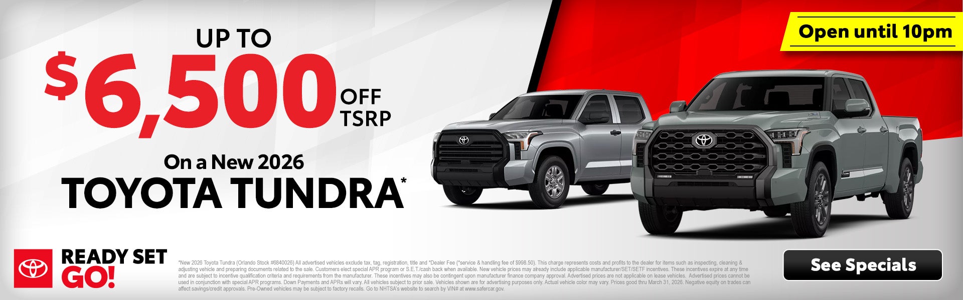 Orlando Toyota Tundra deals