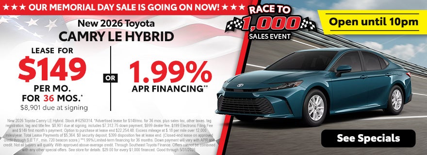 2026 Toyota Camry sale