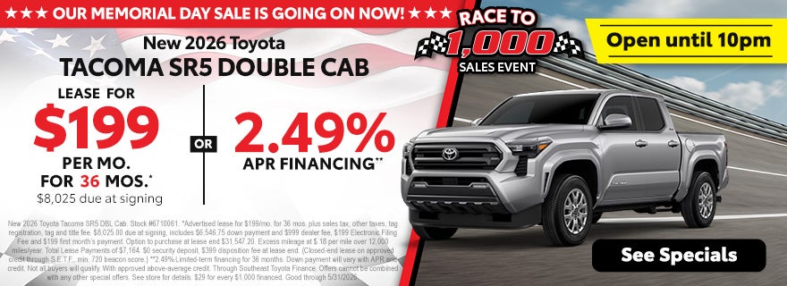 2026 Toyota Tacoma sale