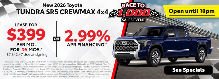 2026 Tundra deals 