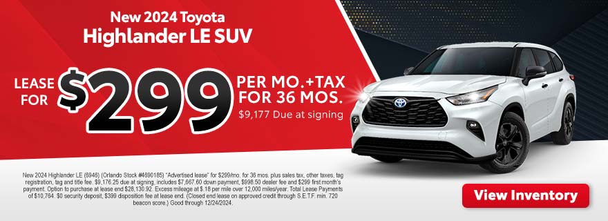 New and Used Toyota Dealership Orlando FL | Toyota of Orlando