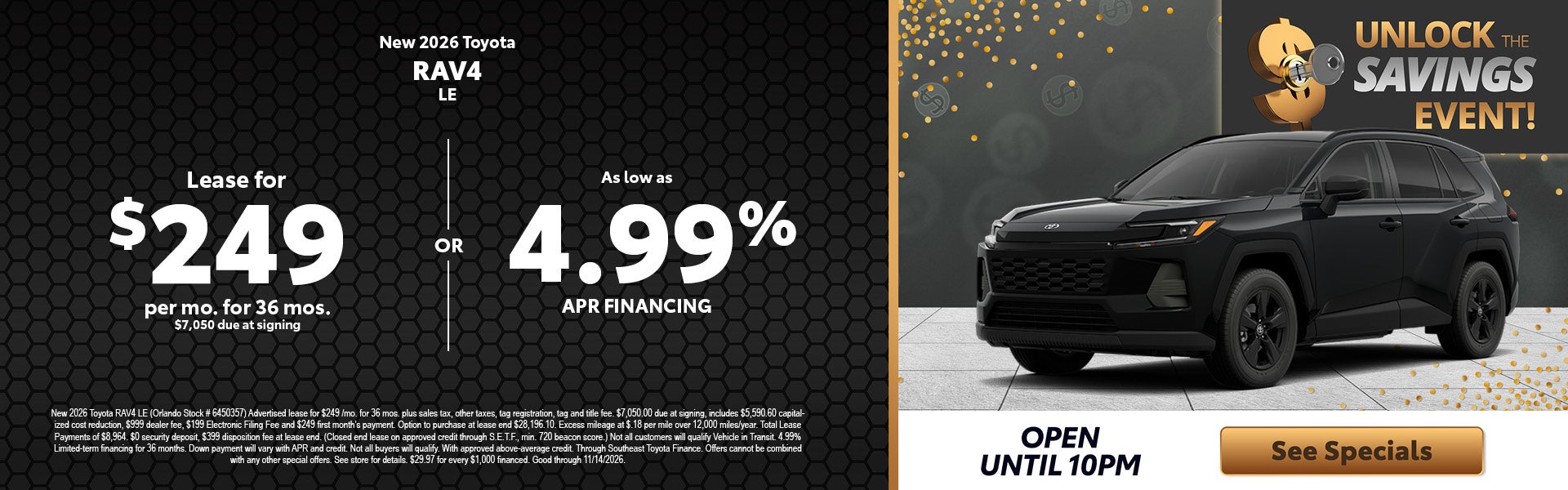 New Toyota RAV4 deals