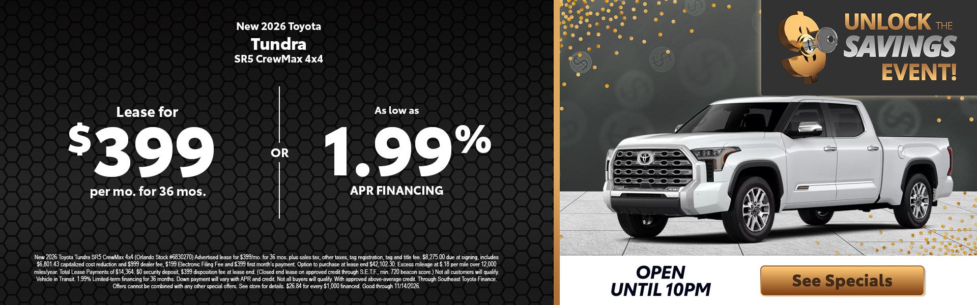Toyota Tundra deals in Central Florida 