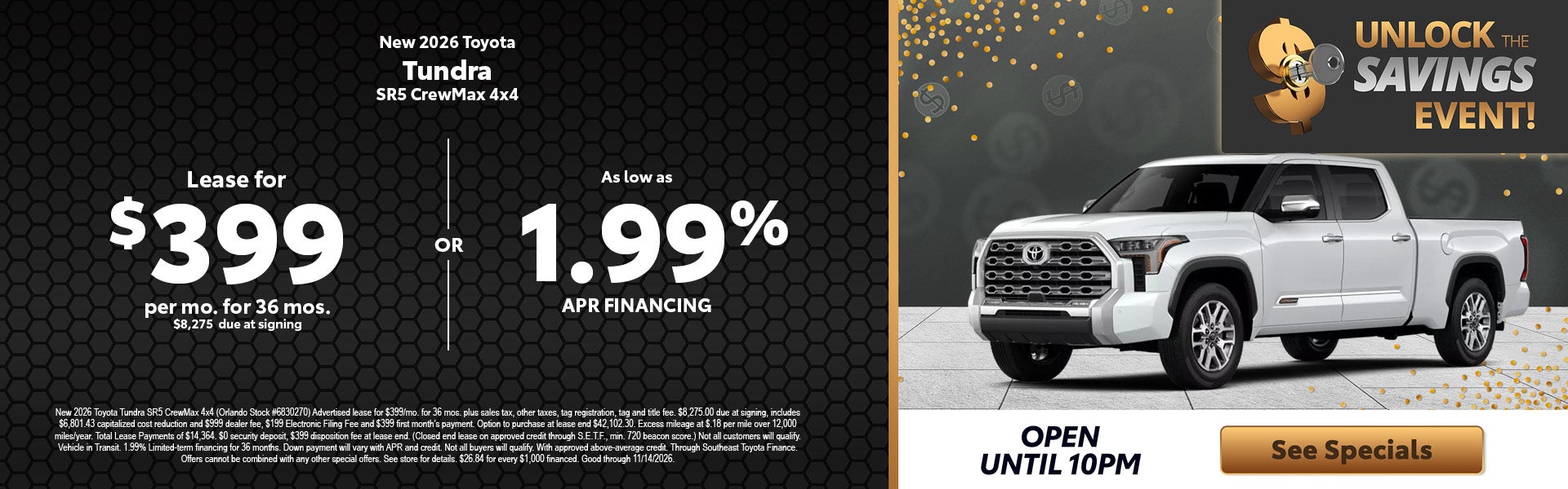 New Toyota Tundra deals
