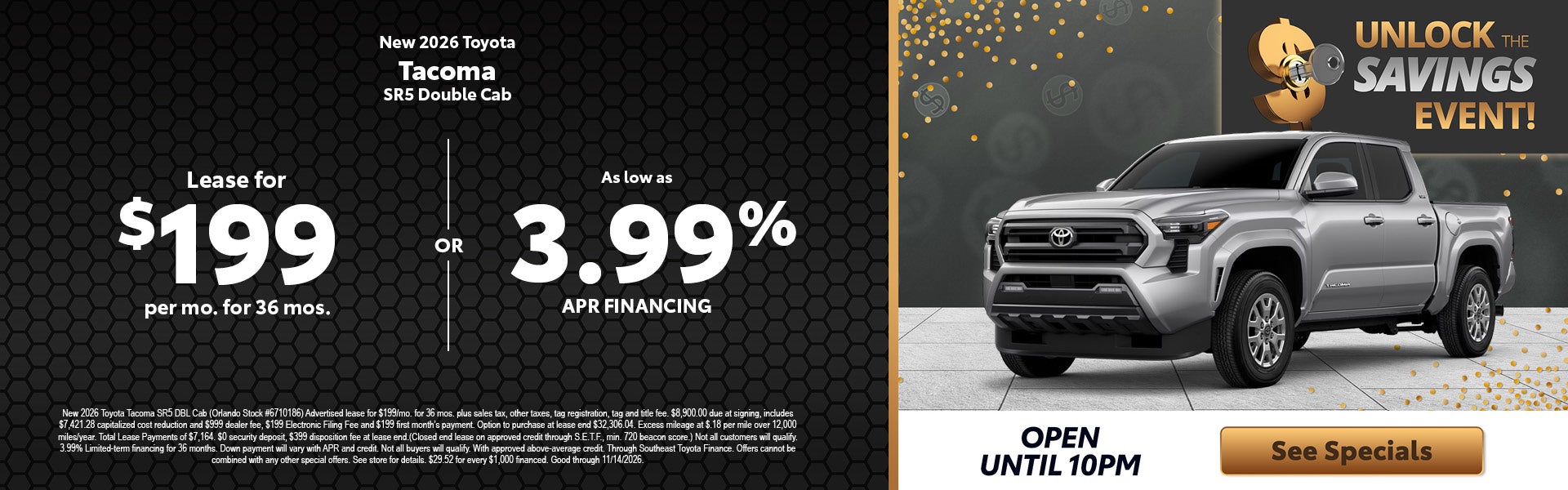 Orlando Toyota Tacoma specials