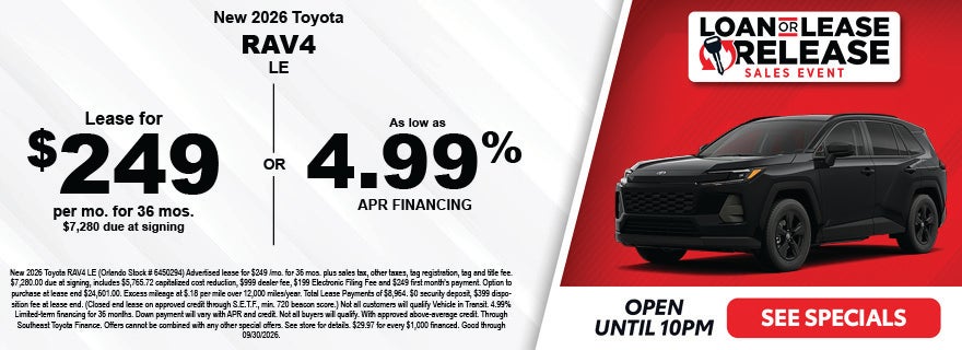 new Toyota RAV4 deals in Central Florida