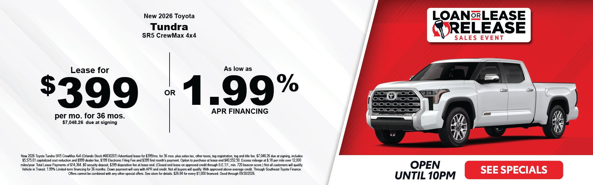 Toyota Tundra sale