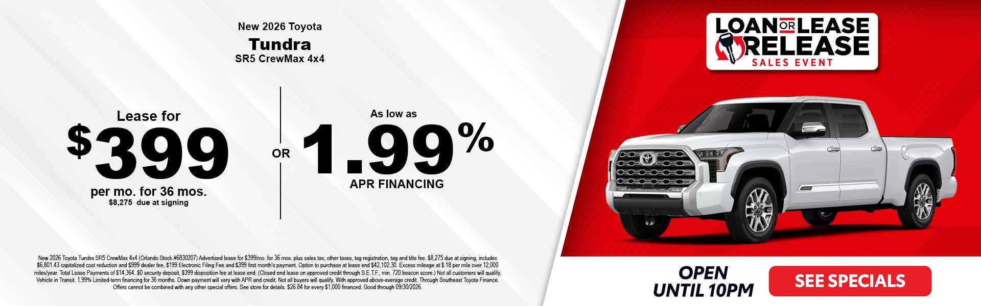 Toyota Tundra sale