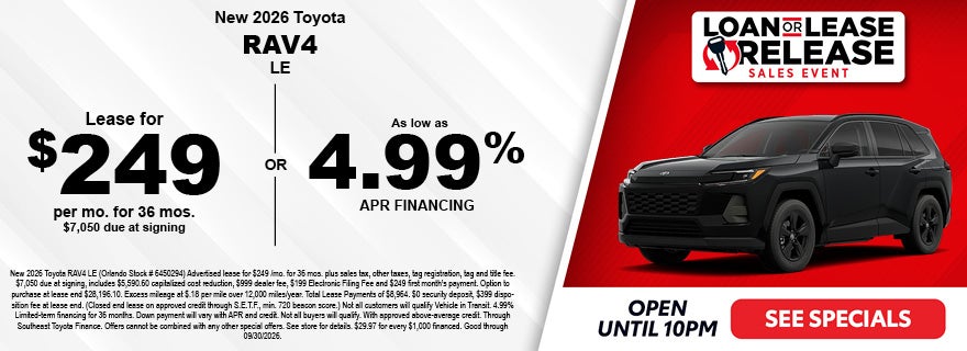 new Toyota RAV4 deals in Central Florida