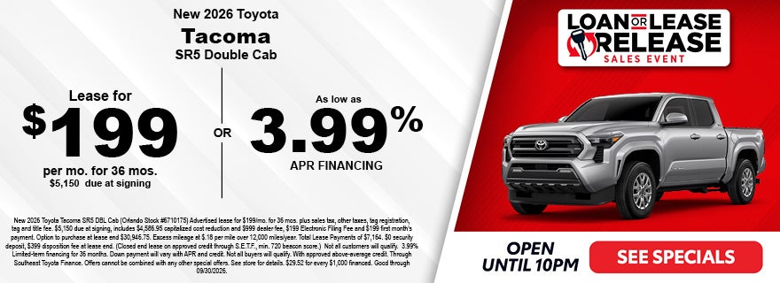new Toyota Tacoma deals in Central Florida