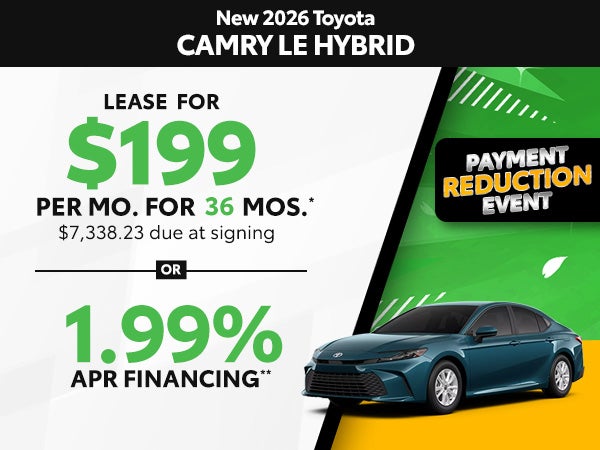 New 2026 Toyota Camry LE Hybrid