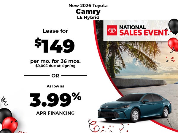 New 2026 Toyota Camry LE Hybrid