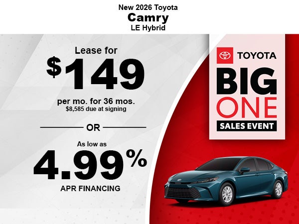New 2026 Toyota Camry LE Hybrid