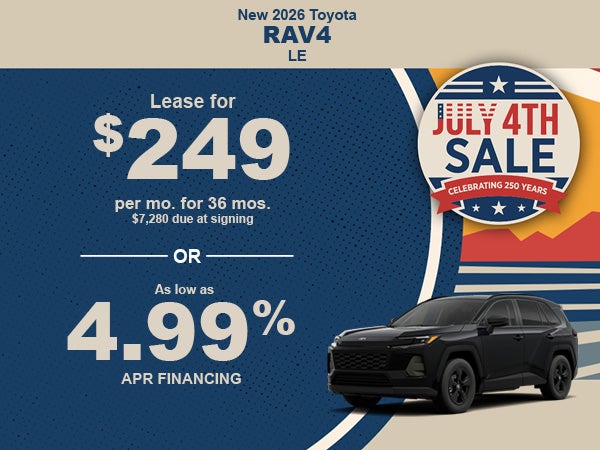 New 2026 Toyota RAV4 LE