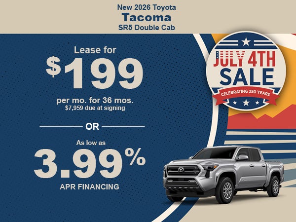 New 2026 Toyota Tacoma SR5 Double Cab