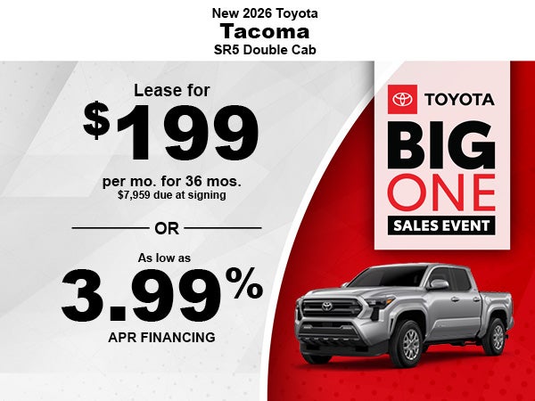 New 2026 Toyota Tacoma SR5 Double Cab