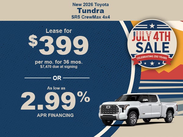 New 2026 Toyota Tundra SR5 CrewMax 4x4