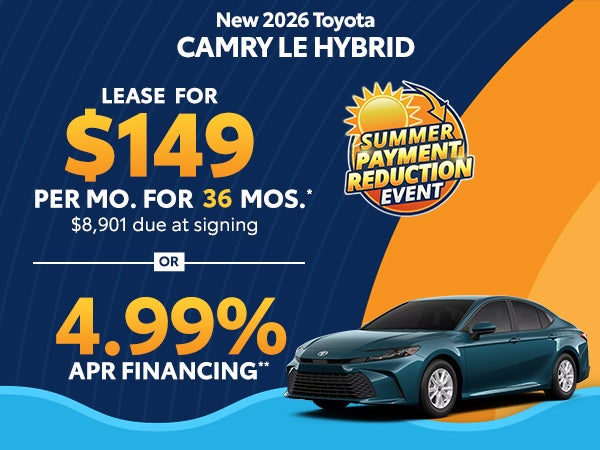 New 2026 Toyota Camry LE Hybrid