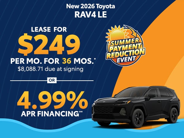 New 2026 Toyota RAV4 LE