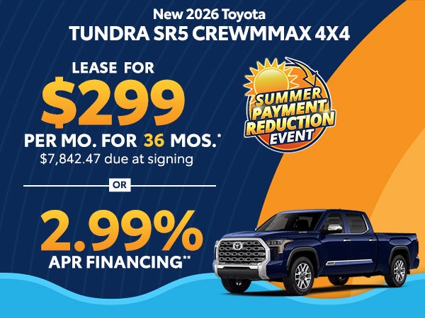 New 2026 Toyota Tundra SR5 CrewMax 4x4