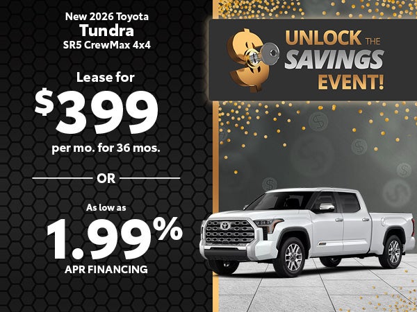 New 2026 Toyota Tundra SR5 CrewMax 4x4
