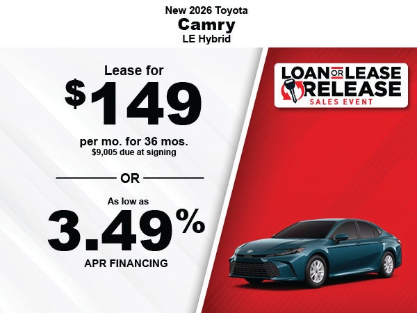 New 2026 Toyota Camry LE Hybrid