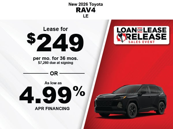 New 2026 Toyota RAV4 LE