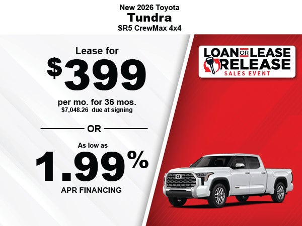 New 2026 Toyota Tundra SR5 CrewMax 4x4